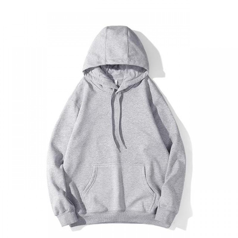 TRENDY NEW SOLID COLOR HOODIE WITH THICK VELVET AND LOOSE FIT