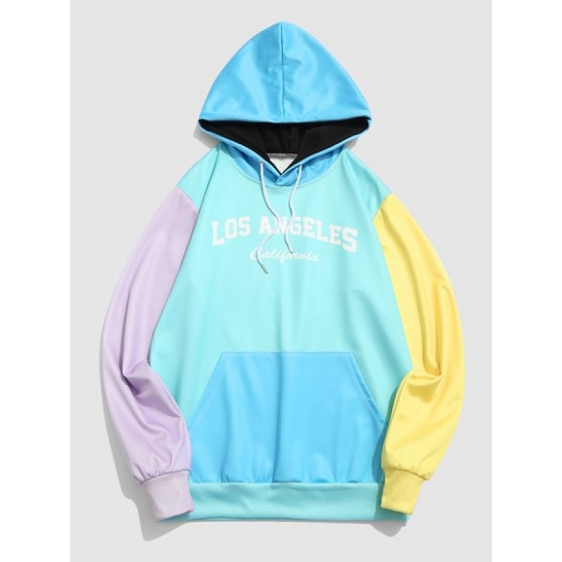 Los Angeles California Colorblock Hoodie